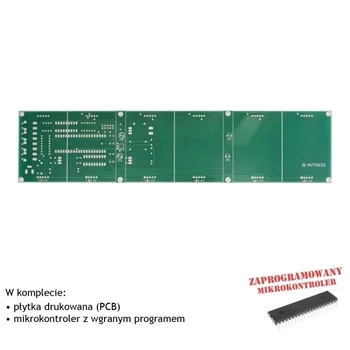 Zegar odliczający LED 56 mm - PCB i mikroprocesor do projektu AVT 5622