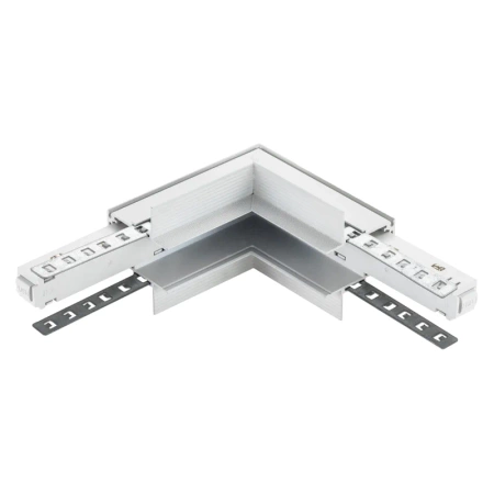 Łącznik kątowy do szyny magnetycznej wewnętrzny podtynkowy biały M-LINE
