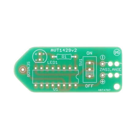 Miniaturowy wykrywacz przewodów sieciowych, PCB do projektu AVT1429