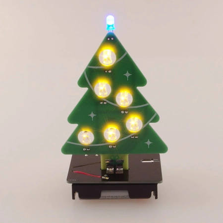 Świąteczna choinka, Bożonarodzeniowe drzewko LED - zestaw DIY, AVT XMAS1