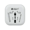 Adapter podrozny na wtyk europejski, gniazdo uniwersalne, 250 V 10 A, bialy, DPM PF01EU-W