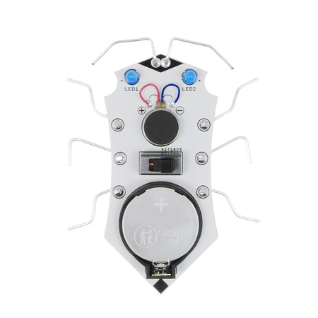ROBO-BUG DIY - Biały wędrujący robaczek LED do zlutowania