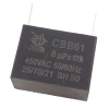 Kondensator rozruchowy do silnika 8µF 450VAC, CBB61, do druku, raster 42mm, 48 × 26 × 37 mm