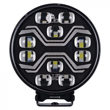 Reflektor drogowy LED samochodowy, 10 LED, 12V/24V, IP69K, L3440