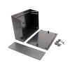 Obudowa uniwersalna 150 × 110 × 50 mm z ABS, czarna, z panelem, KM-50 Maszczyk