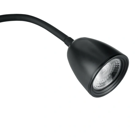 Lampka LED z klipsem czarna, 4 W, 320 lm, 4000 K, zasilanie 230V