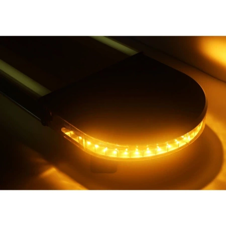 Belka ostrzegawcza LED na dach pojazdu, 127 cm, 60W, 48 LED, światło pomarańczowe, śruby, BLK0035
