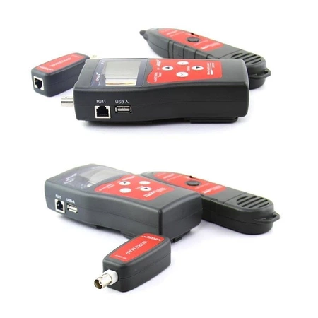 Tester kabli LAN, koncentrycznych i USB z lokalizatorem uszkodzeń i pomiarem długości, Noyafa NF-300