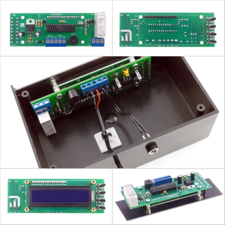Sygnalizator temperatury pieca CO z LCD i alarmem - zlutowany KIT AVT 1830