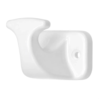 Ceramiczny wieszak ścienny pojedynczy biały 80x55x70mm Ceramic Loft