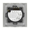Włącznik schodowy podwójny 800W - dotykowy szklany panel biały - podtynkowy - TAWOIA Glass