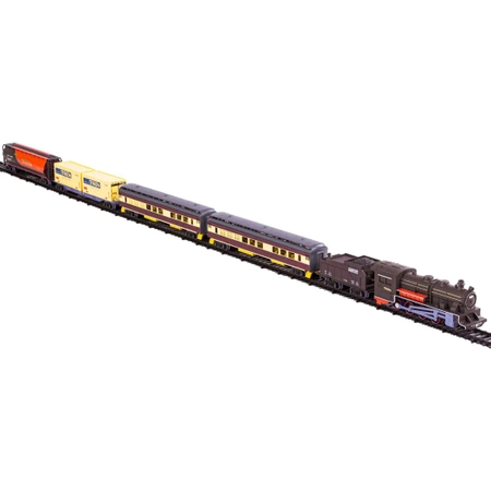 Zestaw Realistyczna Kolejka Parowóz Wagony Zajazd Tory