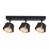 Kinkiet GX53 LED x3 czarny+złoty, XUDO IK283B