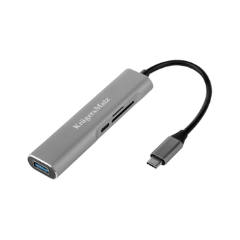 Adapter USB-C na HDMI, USB3.0, SD, MicroSD, USB-C, Kruger&Matz