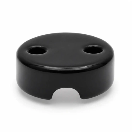 Uchwyt kabla ceramiczny czarny 28×18 mm na 1 przewód - Ceramic Classic Loft