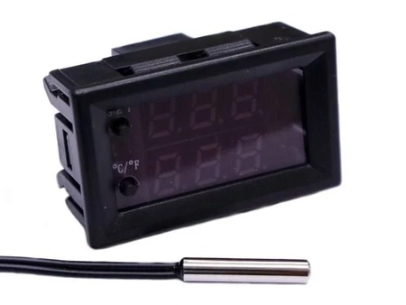 Termostat 12V W2 -50°C do 110°C - Red-Red - z regulatorem temperatury