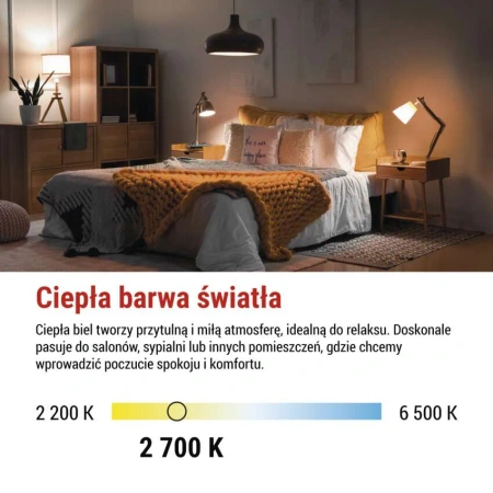Żarówka LED E27 bańka A60, 14 W, odpowiednik 120 W, ciepła biel, 1901 lm, EMOS ZAR-E-ZQ5D75