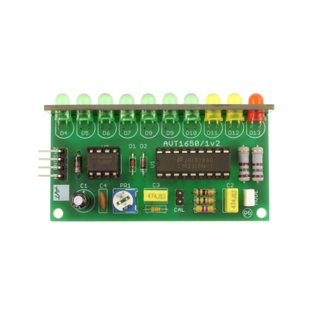 Wskaźnik poziomu sygnału audio - 10-punktowe pole odczytowe - KIT AVT 1650