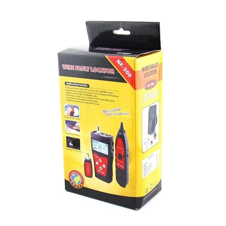 Tester LAN RJ45, RJ11, BNC, szukacz par przewodów, LCD, Noyafa NF-300