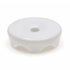 Uchwyt kabla ceramiczny biały 33×18 mm na 2 przewody - Ceramic Classic Loft
