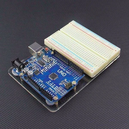 Podstawka plexi pod Arduino UNO R3 - budowa prototypów