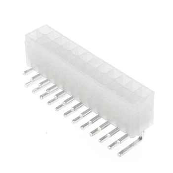 Wtyk ATX 24-stykowy męski kątowy do montażu na PCB, raster 4,20 mm, biały, KWM4505-24R