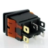 Przełącznik ON-ON podwójny, 16A/250V, czerwony, RS2822GR