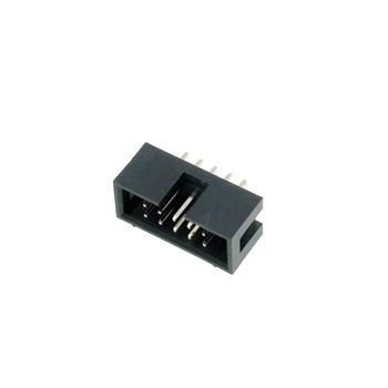 Wtyk IDC 10-stykowy prosty do montażu na PCB, raster 2,54 mm ze złoconymi stykami, Z-WS10G