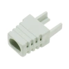 Odgiętka wtyku RJ45 8P8C Ethernet, szara, do przewodu sieciowego