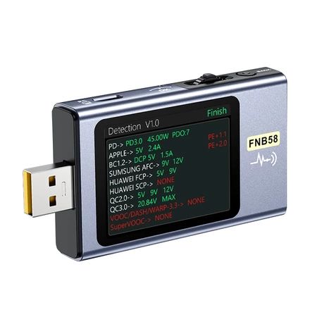 Wielofunkcyjny miernik portu USB, FNIRSI FNB58 (wersja bez Bluetooth)