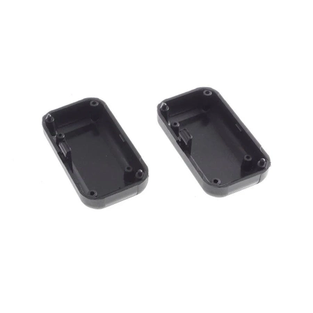 Obudowa uniwersalna KM-24, 56 × 31 × 24 mm, ABS, czarna, IP22, dwuczęściowa, Maszczyk