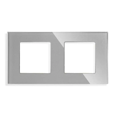 Ramka szklana - podwójna - szara - do modułów Tawoia Glass