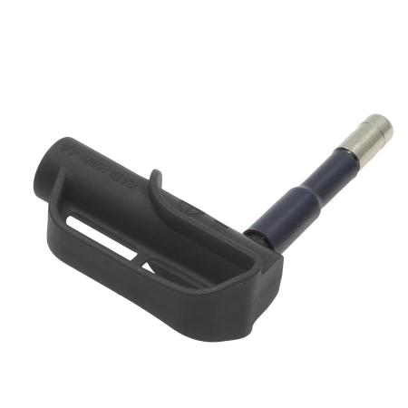 Adapter - gniazdo izolowane z tuleją 4mm / styk magnetyczny 6mm czarny