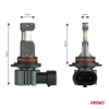 Żarówka samochodowa LED 2szt HIR2 6000K Canbus 60W AMIO-04119 seria HYBRID AMIO-04119