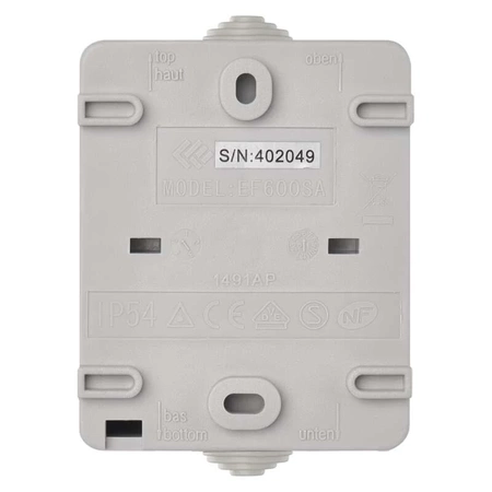 Włącznik światła schodowy IP54, montaż natynkowy, kolor czarny, EMOS A1398