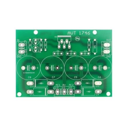 Wzmacniacz mocy 20W z LM1875, PCB do projektu AVT1746