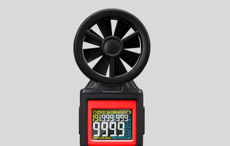 Cyfrowy anemometr miernik prędkości wiatru Habotest HT625B, USB