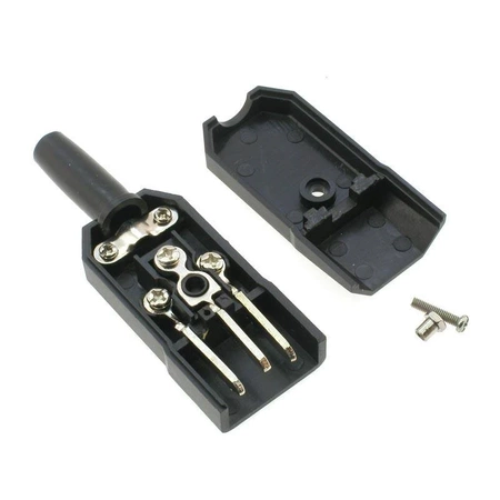 Wtyk zasilający męski, komputerowy IEC