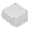Obudowa hermetyczna ZP90.90.45UJH, 91,6 × 91,4 × 45 mm, ABS, jasnoszara, z uchem, Kradex