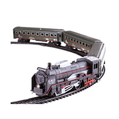 Zestaw Elektryczna Kolejka - Parowóz + Wagony Pasażerskie