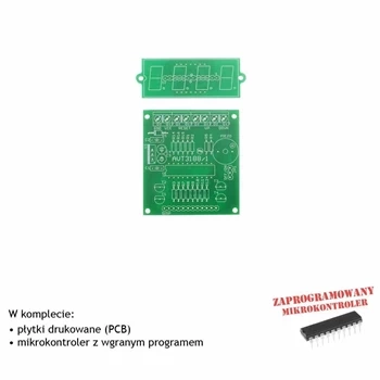 Licznik impulsów (zdarzeń) - PCB i mikroprocesor do projektu AVT 3188