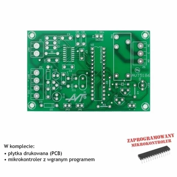 Bezstykowy zamek RFID, PCB i mikroprocesor do projektu AVT5186