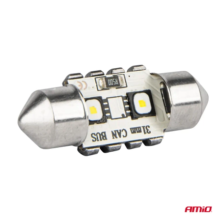 Żarówka samochodowa LED CANBUS Festoon C5W 31mm 12V / 24V AMIO-04247, 2szt
