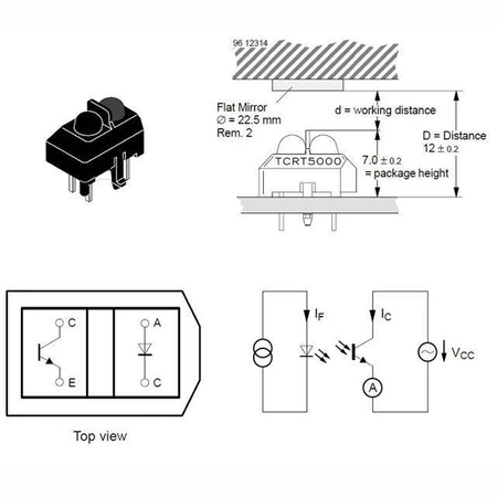 Czujnik odbiciowy TCRT5000 z komparatorem do Arduino