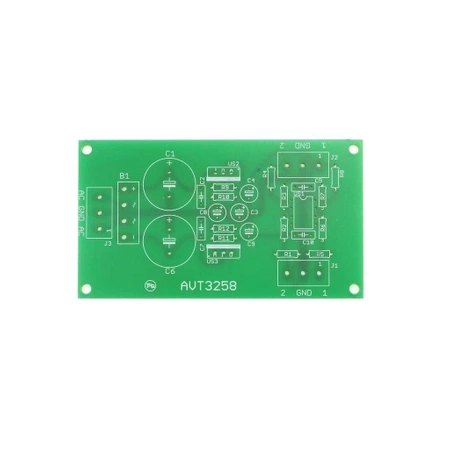 Wtórnik audio z zasilaczem, PCB do projektu AVT3258