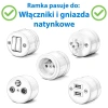 Ramka drewniana naturalna 1-modułowa do gniazd i włączników natynkowych Ceramic Classic Loft