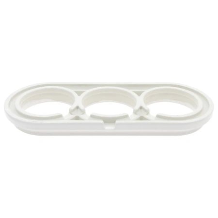 Ramka ceramiczna potrójna biała do włączników i gniazd natynkowych Ceramic Loft