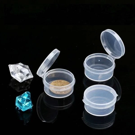 Organizer miniaturowy okrągły 2x0.9cm, zamykany pojemnik OR204