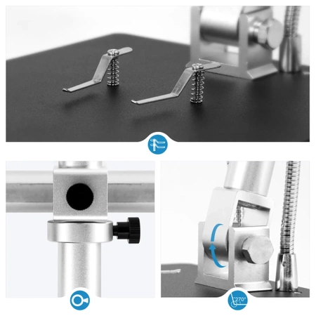 Mikroskop cyfrowy 10cali z powiększeniem: 60-240x, 18-720x, 1560-2040x AD249S-M ANDONSTAR