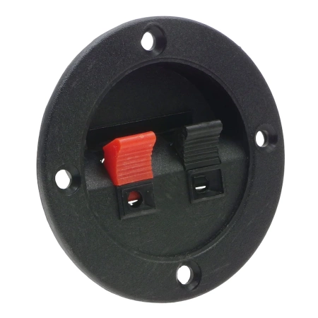 Gniazdo kolumnowe okrągłe, zacisk głośnikowy 2 pin